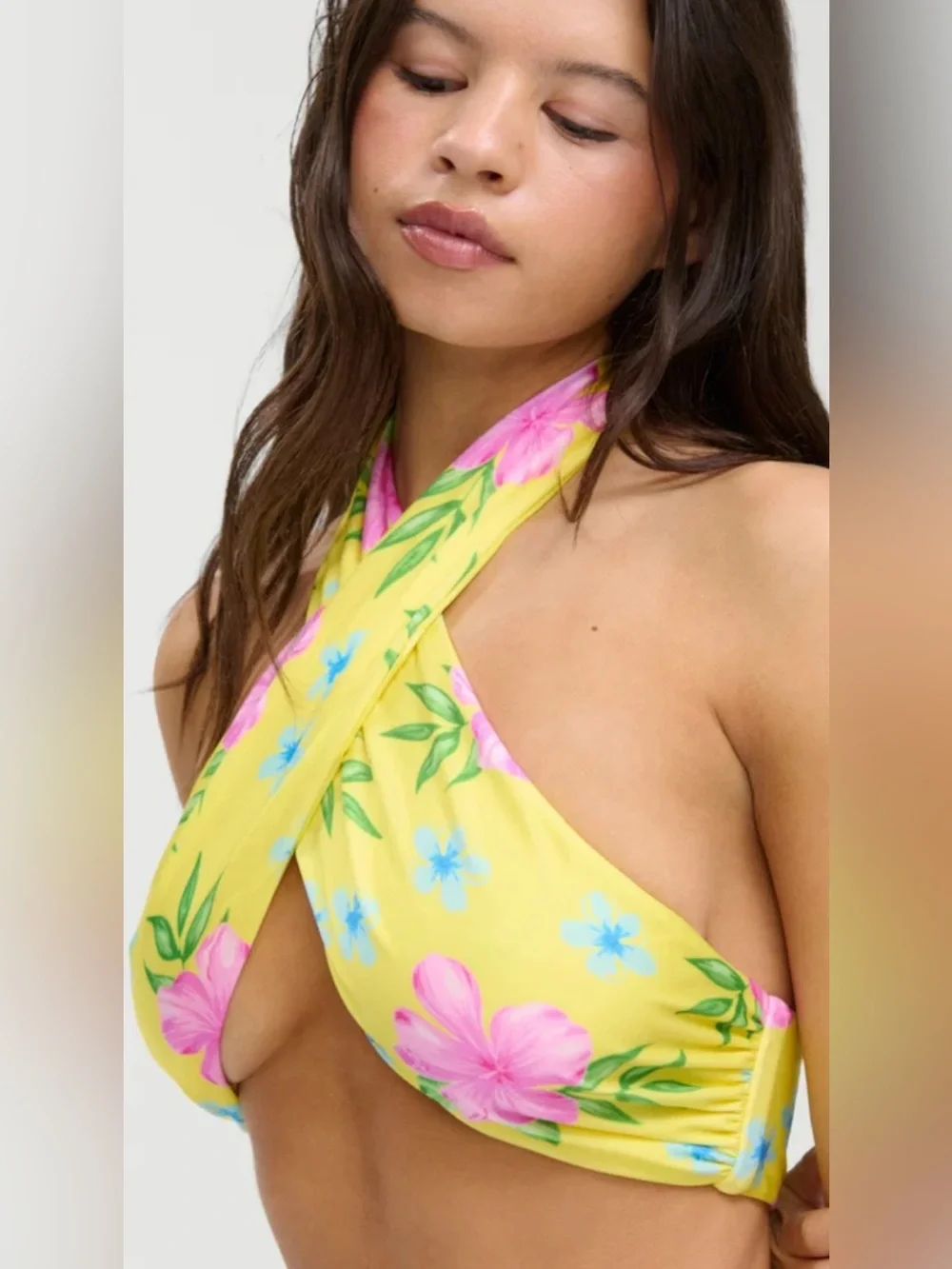 Frankie’s Bikinis Katarina Forever Wrap Bikini set Top large Bottom medium NWT
